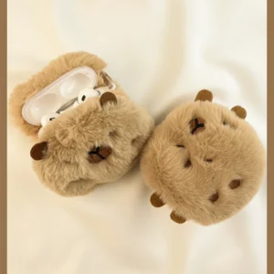 Plush Capybara AirPods Case