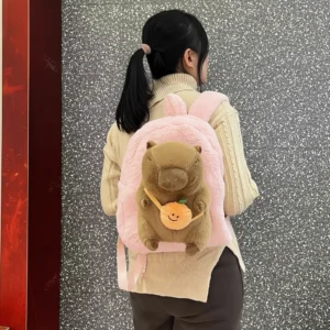 Cute Capybara Backpack Plush Rucksack