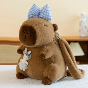 Cute Capybara Plush Backpack 3D Stuffed Animal Bag