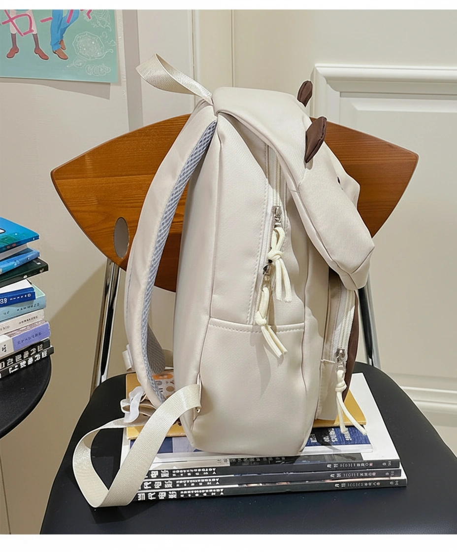 Capybara Backpack with Plush Charm (2 Colors) - Image 3