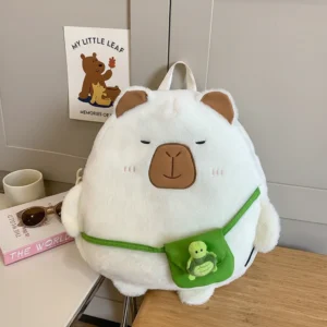 Capybara Plush Backpack with Turtle Bag & Charm