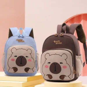 Cute Capybara Backpack for Kids School Bag