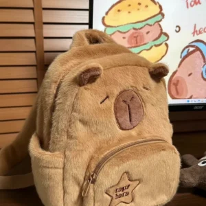 Mini Plush Capybara Backpack