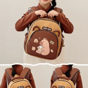 Cute Capybara Backpack for Toddlers School Bag