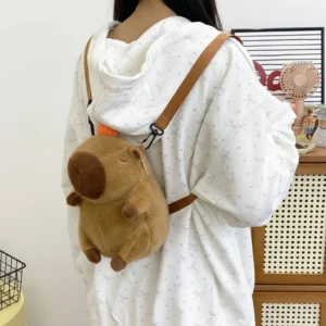 Capybara Plush Backpack - Mini Stuffed Animal Bag
