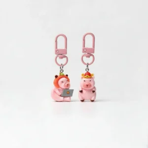 pink capybara keychain pink capybara charms