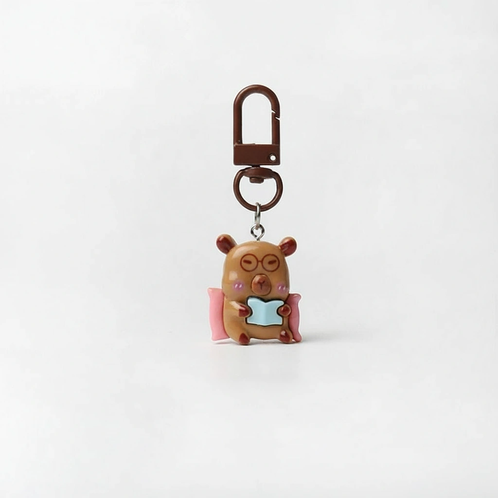 resin capybara bag charm capybara keychain
