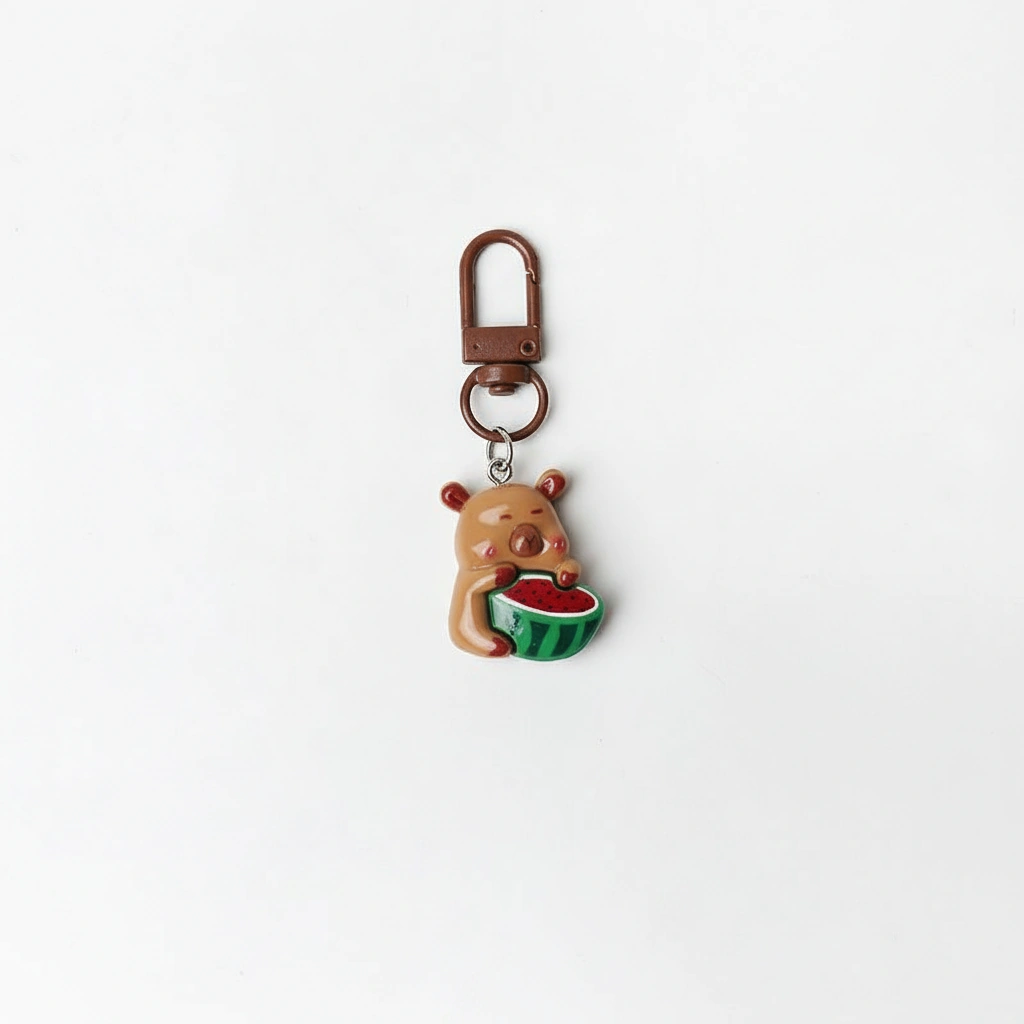 resin capybara bag charm capybara keychain