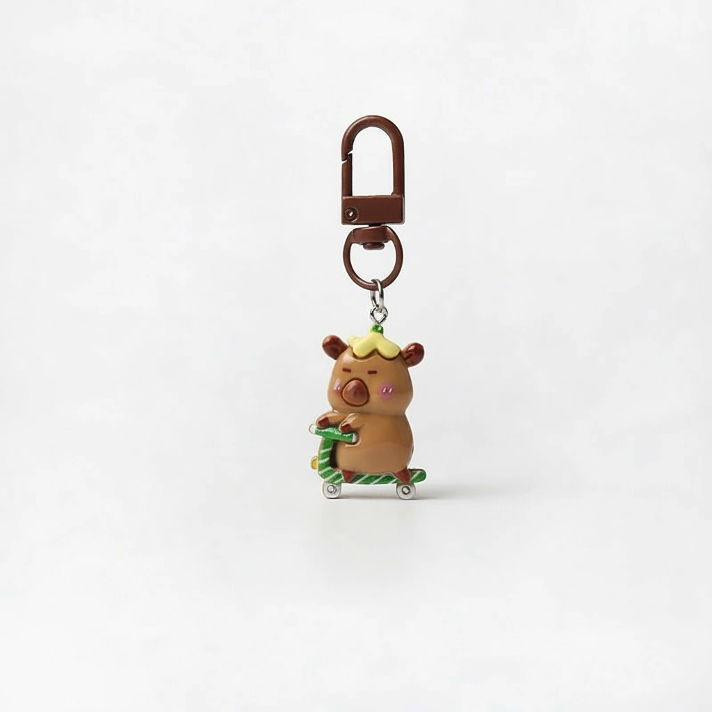 resin capybara bag charm capybara keychain