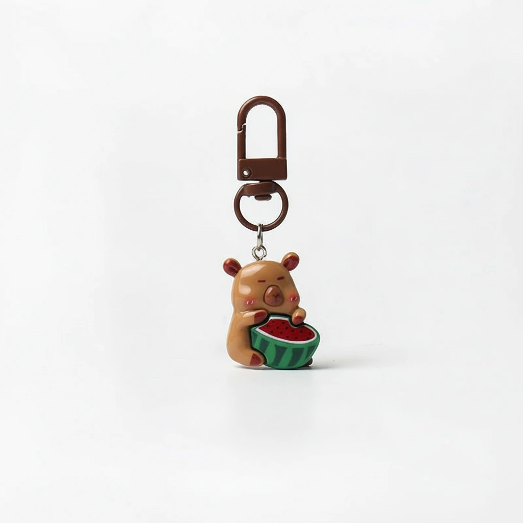 resin capybara bag charm capybara keychain
