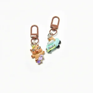 resin capybara bag charms