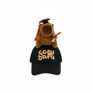 3D Cartoon Cute Plush Capybara Cap – Baseball Hat