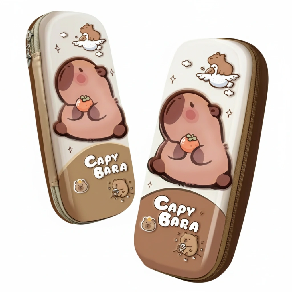 3D Hard Shell Capybara Pencil Case
