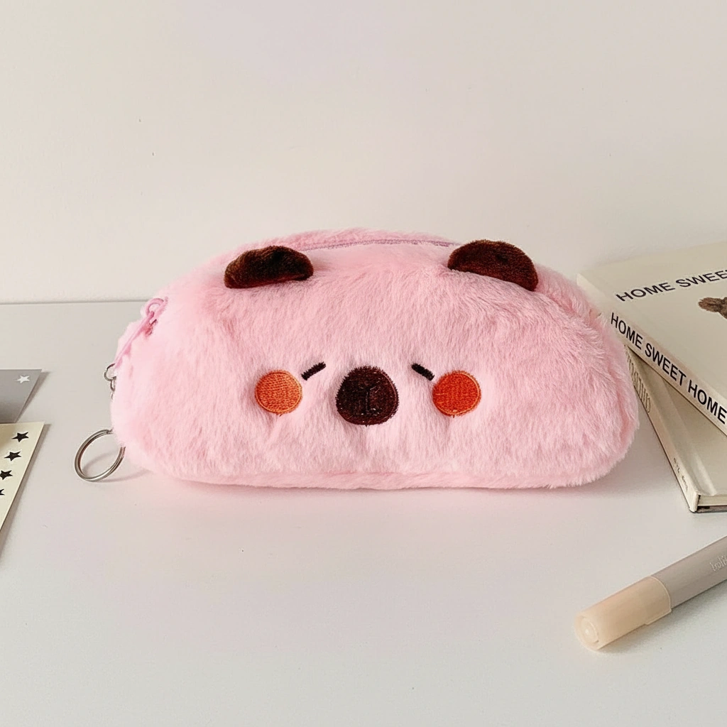Plush Capybara Pencil Case