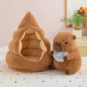 Capybara Plush with Poop Nest House