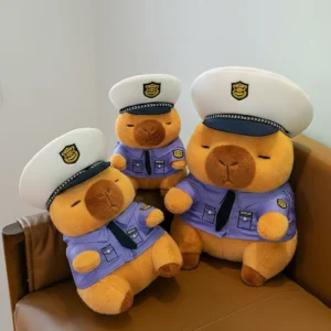 police capybara plush toy