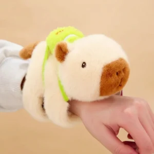 Brown Capybara Slap Bracelet Plush