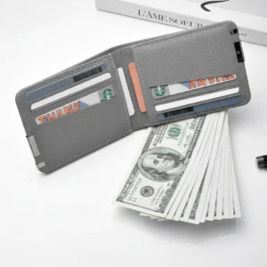 Inside of Capybara Grey Textured Wallet