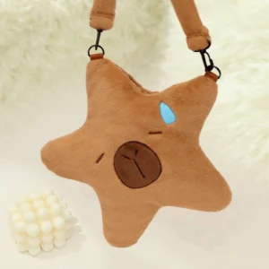 Star Shaped Capybara Plush Bag