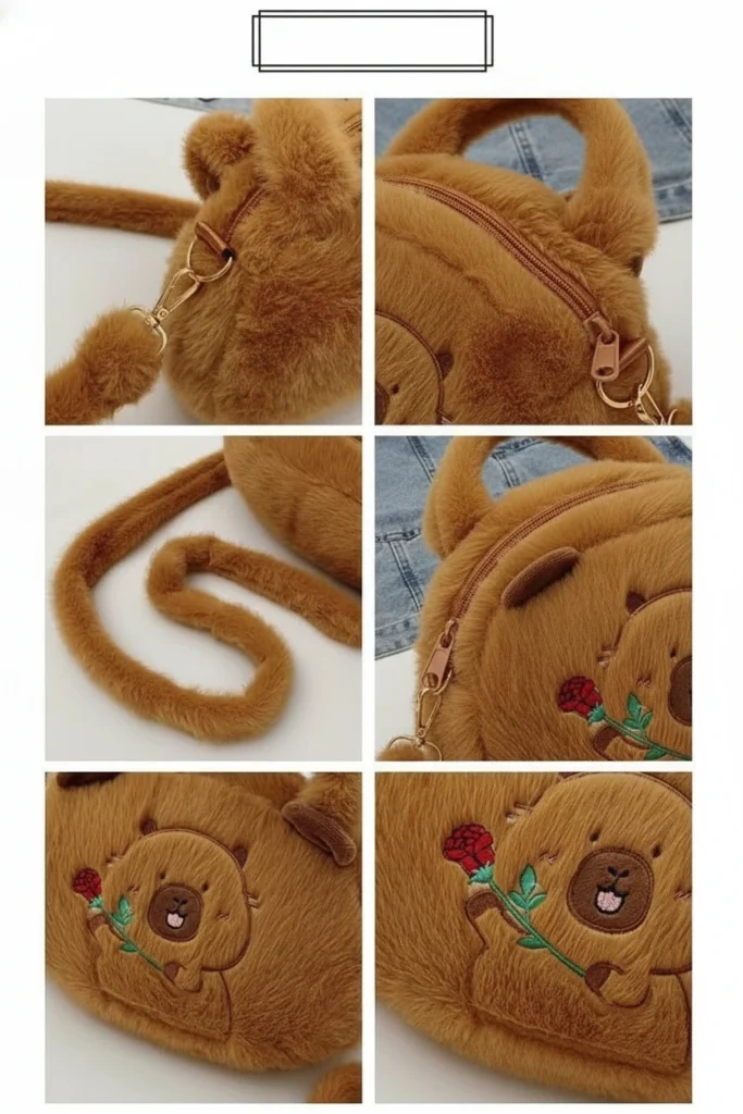 Mini Round Capybara Coin Purse & Earbud Case