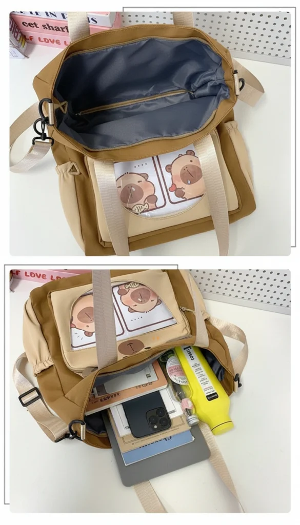 Capybara Canvas Tote Bag Capybara Tote Bag