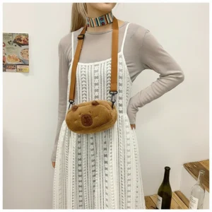 Capybara Loaf Plush Bag Bread Crossbody Purse