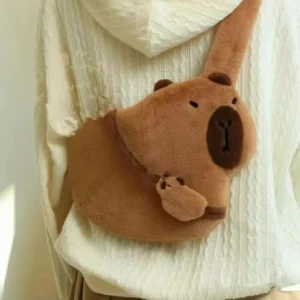 Capybara Plush Sling Bag
