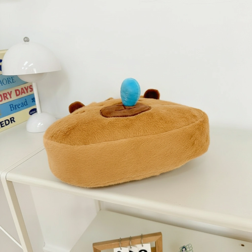 Interactive Capybara Plush Tote Bag