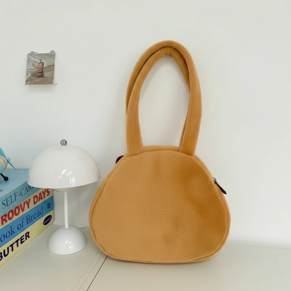 Interactive Capybara Plush Tote Bag