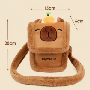 Capybara Plush Phone Bag