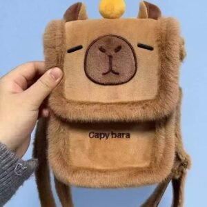 Capybara Plush Phone Bag