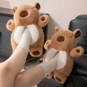 3D Capybara Hugging Plush Shoes Capybara Slippers