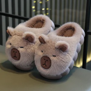 Kids Capybara Slippers Plush Slides