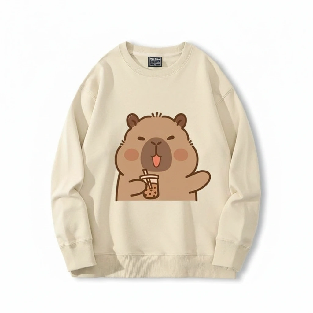 Boba Tea Capybara Sweatshirt