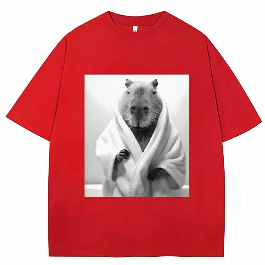 Capybara Bathrobe T-Shirt
