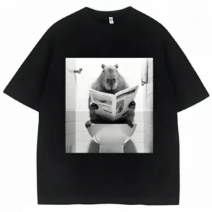 Capybara on Toilet T-Shirt